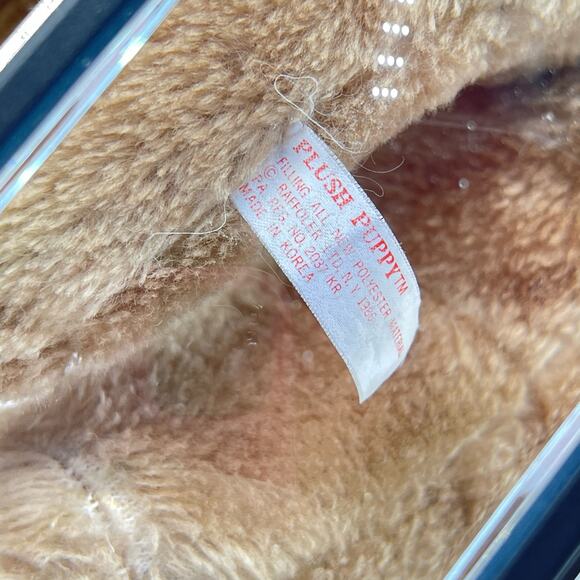 Vintage 12" Raffoler Brown Plush Dog Droopy Floppy Tan Wrinkles SharPei 1986 - Picture 11 of 12